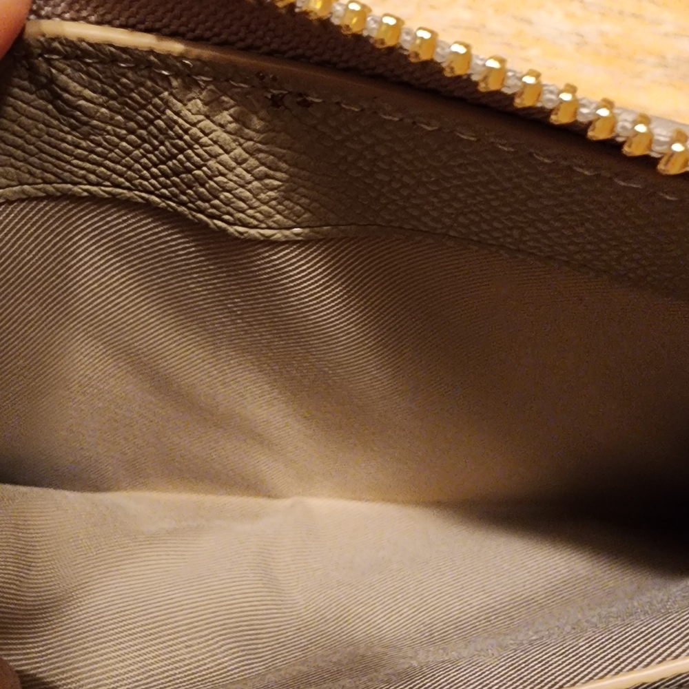COACH Patchwork Zip Wallet in Taupe - Picture 15 of 15